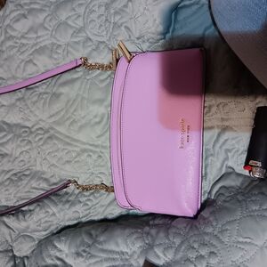 Kate Spade Purple Crossbody Bag with Silver Hardware